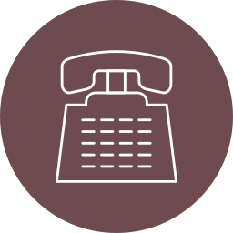 vecchio telefono icona