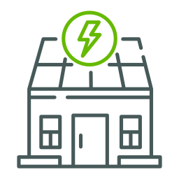 Solar house icon