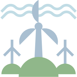 Wind power icon