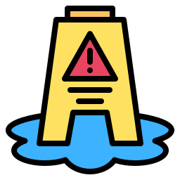 Wet floor icon