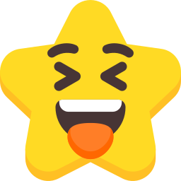 Laugh-wink icon