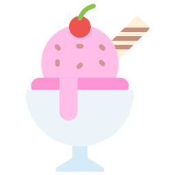 taza de helado icono