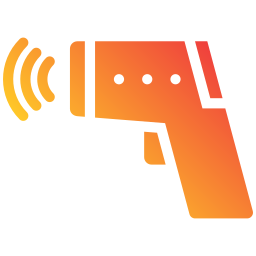 Thermometer gun icon