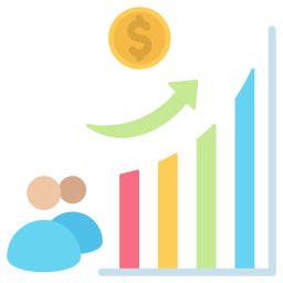 croissance des bénéfices Icône