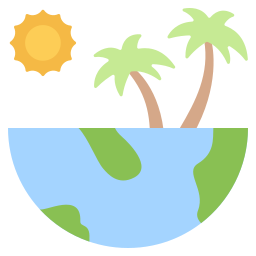 isla tropical icono