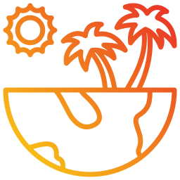 Тропический остров иконка
