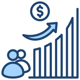 croissance des bénéfices Icône