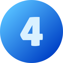 número 4 icono