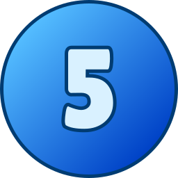 numer 5 ikona
