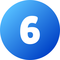 número 6 icono