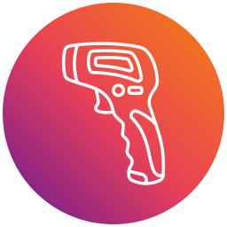 Thermometer gun icon