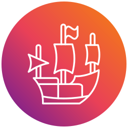 Pirate ship icon