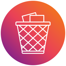 Paper bin icon