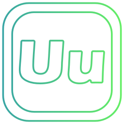 Letter u icon