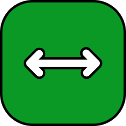 links en rechts pijlen icoon