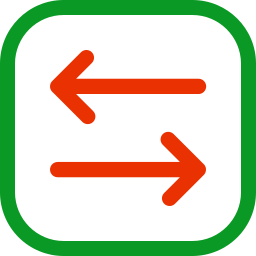 Left and right arrows icon