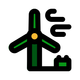 Wind turbine icon