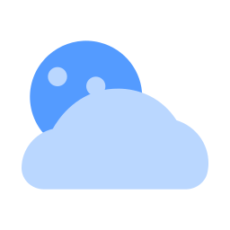 Cloudy night icon