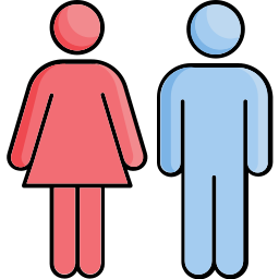 macho femenino icono