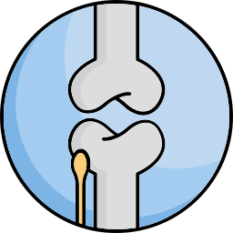 articulaciones óseas icono