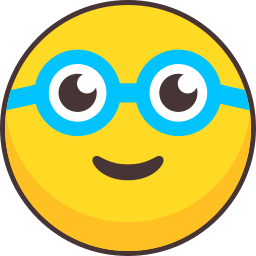 Nerd glasses icon