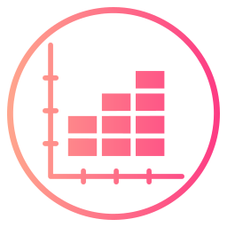 diagramme à bandes Icône