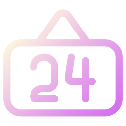 Open 24 hours icon