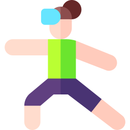 Virtual fitness icon
