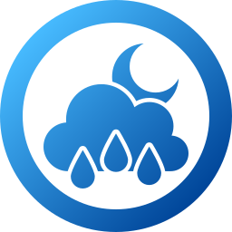 noche lluviosa icono