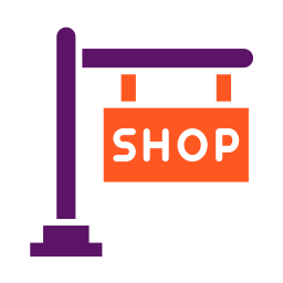 Shop sign icon