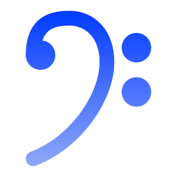 Bass clef icon