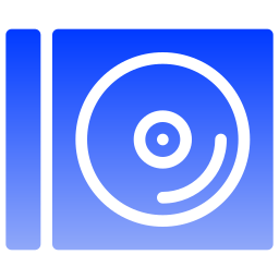 caja de cd icono