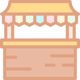 Food stand icon