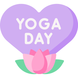 dia internacional del yoga icono