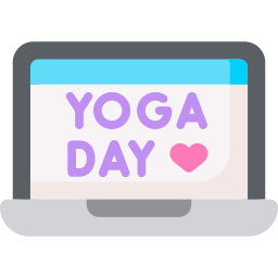 dia internacional del yoga icono