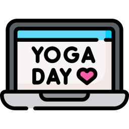 dia internacional del yoga icono