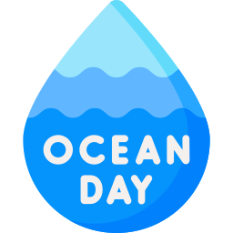 Światowy dzień oceanów ikona