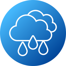 Rainy climate icon