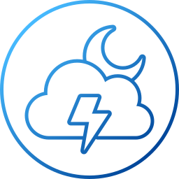 Cloudy night icon