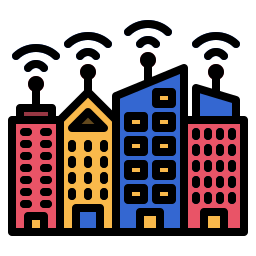 città intelligente icona