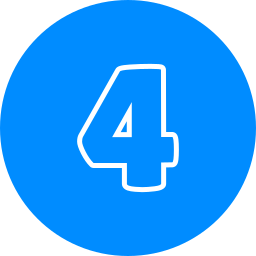 número 4 icono