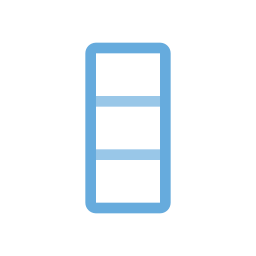 horizontale panelen icoon