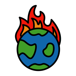 die globale erwärmung icon