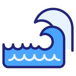 Sea waves icon