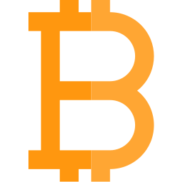 sinal de bitcoin Ícone