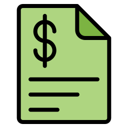 Paper bills icon