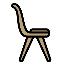 silla del comedor icono