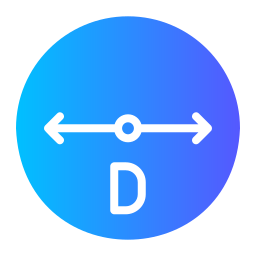 diameter icoon