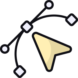 Bezier curve icon