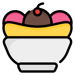 banana split icono